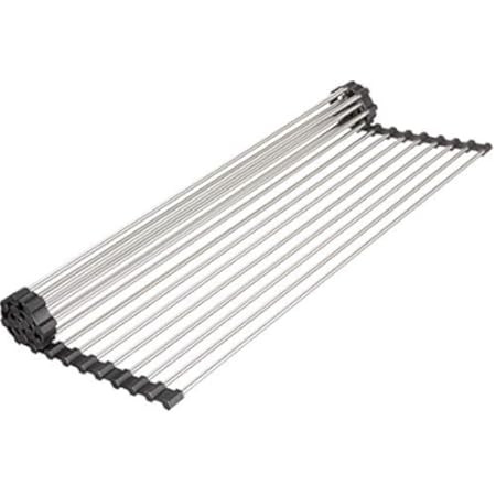 Surpahs Over The Sink Multipurpose Roll-Up Dish Drying Rack (Warm Gray, Large - 20.5" x 13.1") | Amazon (US)