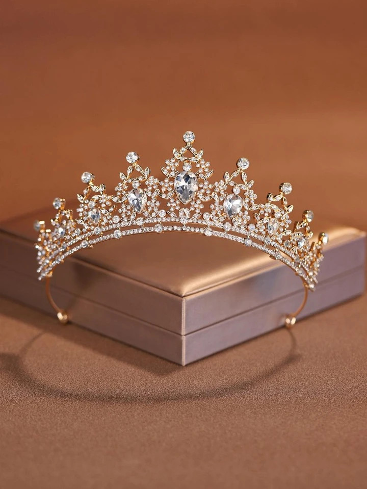 1pc Fashionable And Delicate Crown Shaped Alloy Hair Accessory Suitable For Women's Wedding Or Pa... | SHEIN