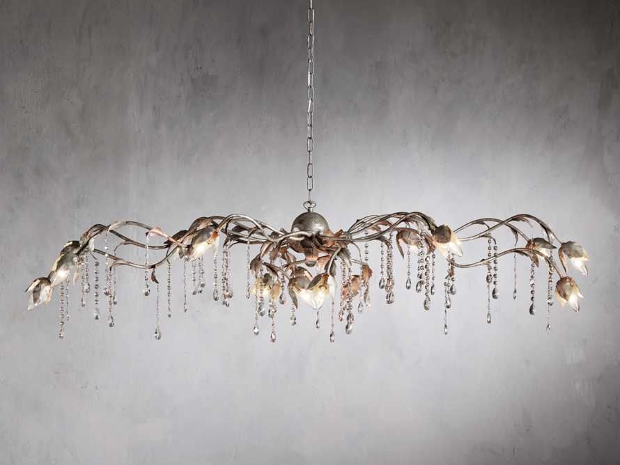 Viticcio Rectangular Chandelier in Silver | Arhaus