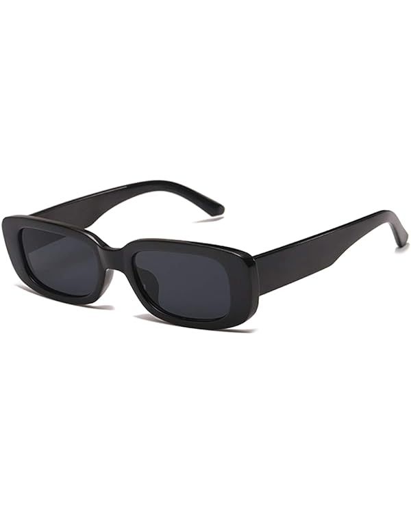 Rectangle Sunglasses for Women Trendy Retro Fashion 90s Sunglasses UV 400 Protection Square Frame... | Amazon (US)