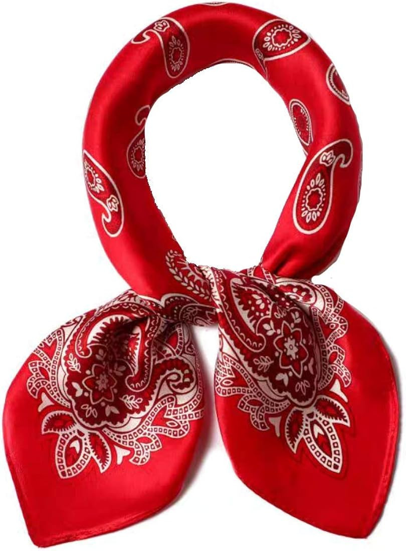 ANDANTINO 100% Real Mulberry Silk Scarf -21'' x 21''- Lightweight Neckerchief –Women Men Small ... | Amazon (US)