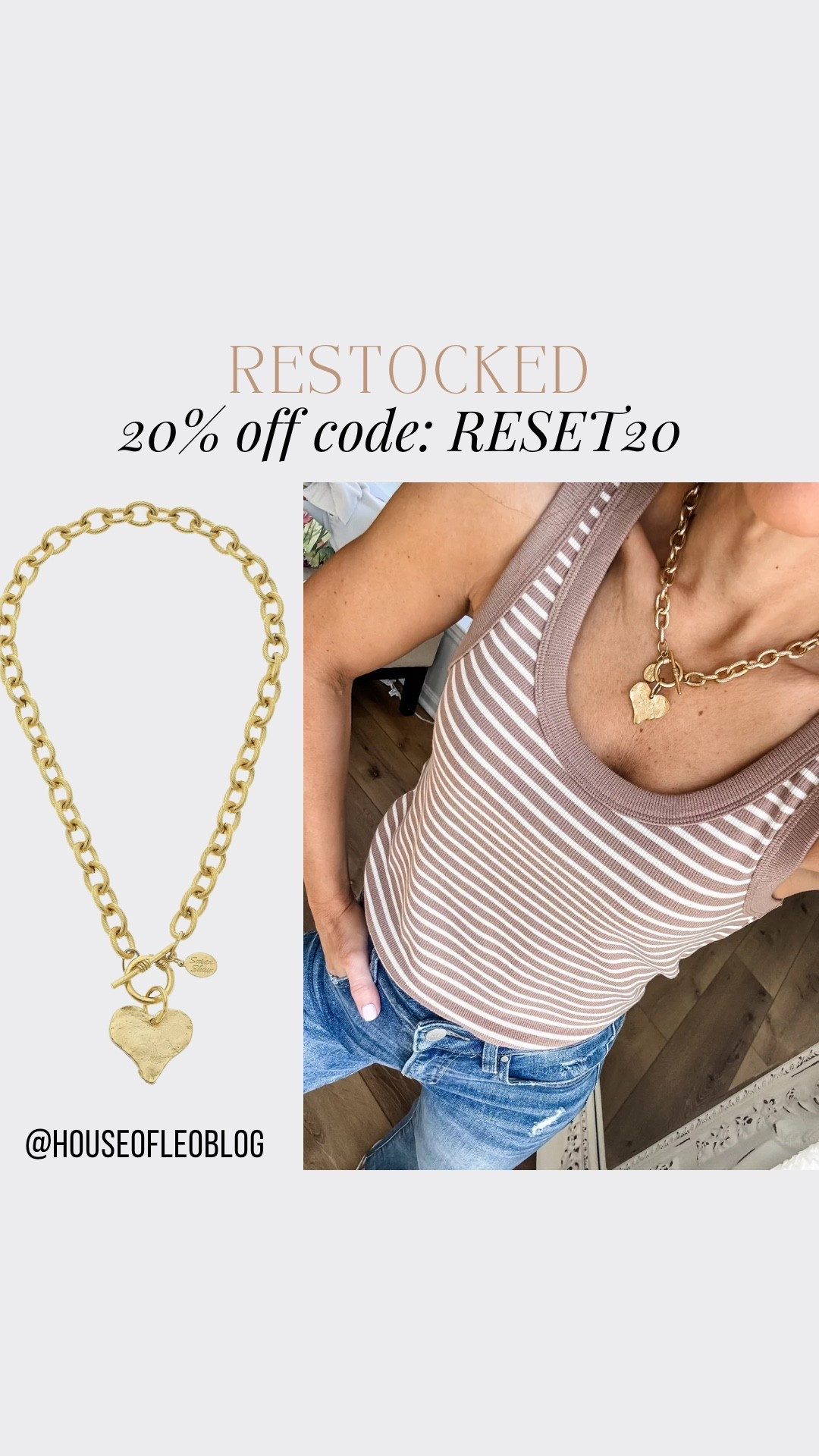Code RESET20. Gold necklace. Heart necklace. Gold jewelry.



#LTKGiftGuide #LTKSaleAlert #LTKFindsUnder100