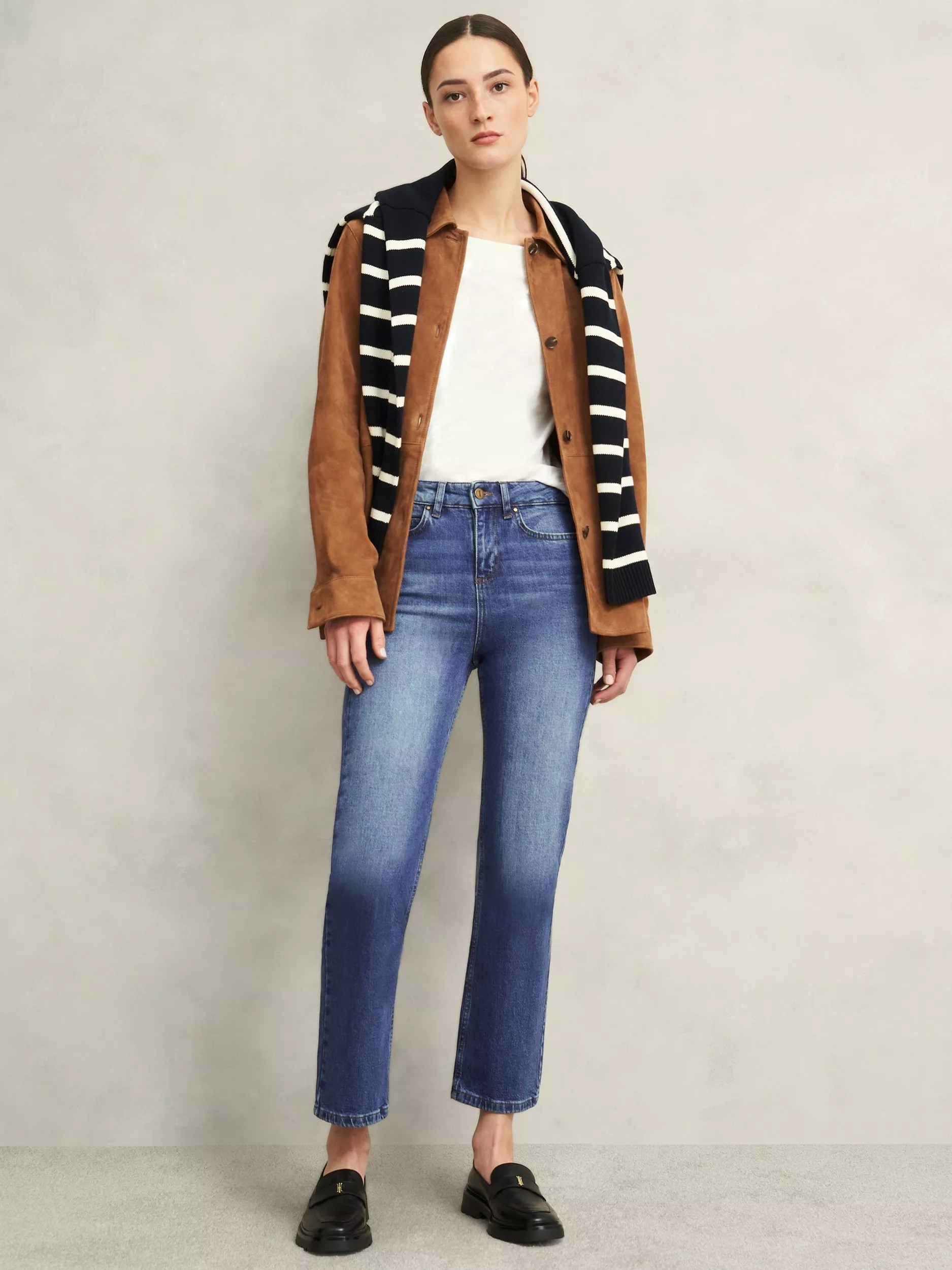 Hobbs Shea Straight Ankle Grazer Jeans | John Lewis (UK)