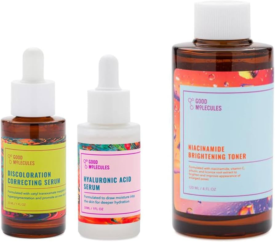 Good Molecules Face Serum Set! Includes Discoloration Correcting Serum, Niacinamide Brightening T... | Amazon (US)
