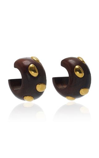 Acacia Gold-Plated Wood Earrings | Moda Operandi (Global)