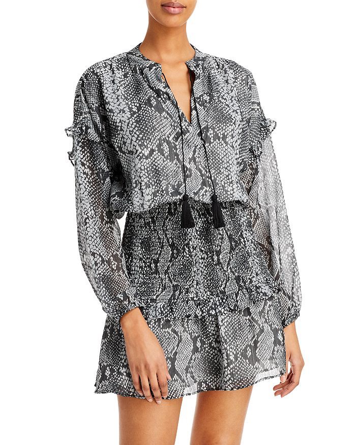 Snake Print Smocked Dress - 100% Exclusive | Bloomingdale's (US)