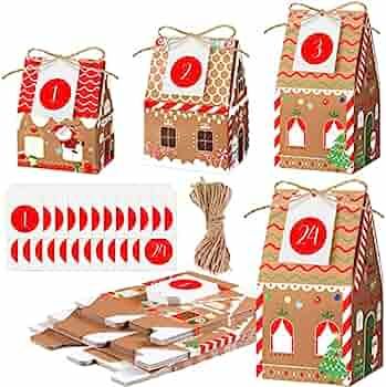 24 Empty Advent Calendar Boxes to Fill, Christmas Advent Calendar 2022 24 Days Advent Countdown G... | Amazon (US)