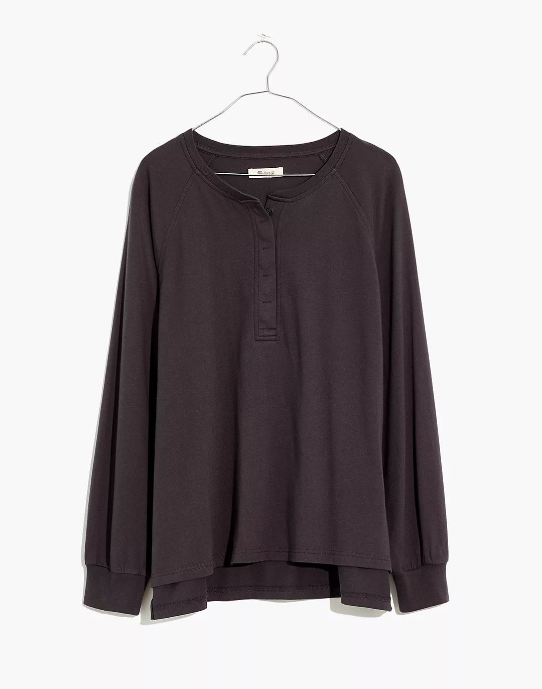 (Re)sourced Cotton Henley Relaxed Tee | Madewell