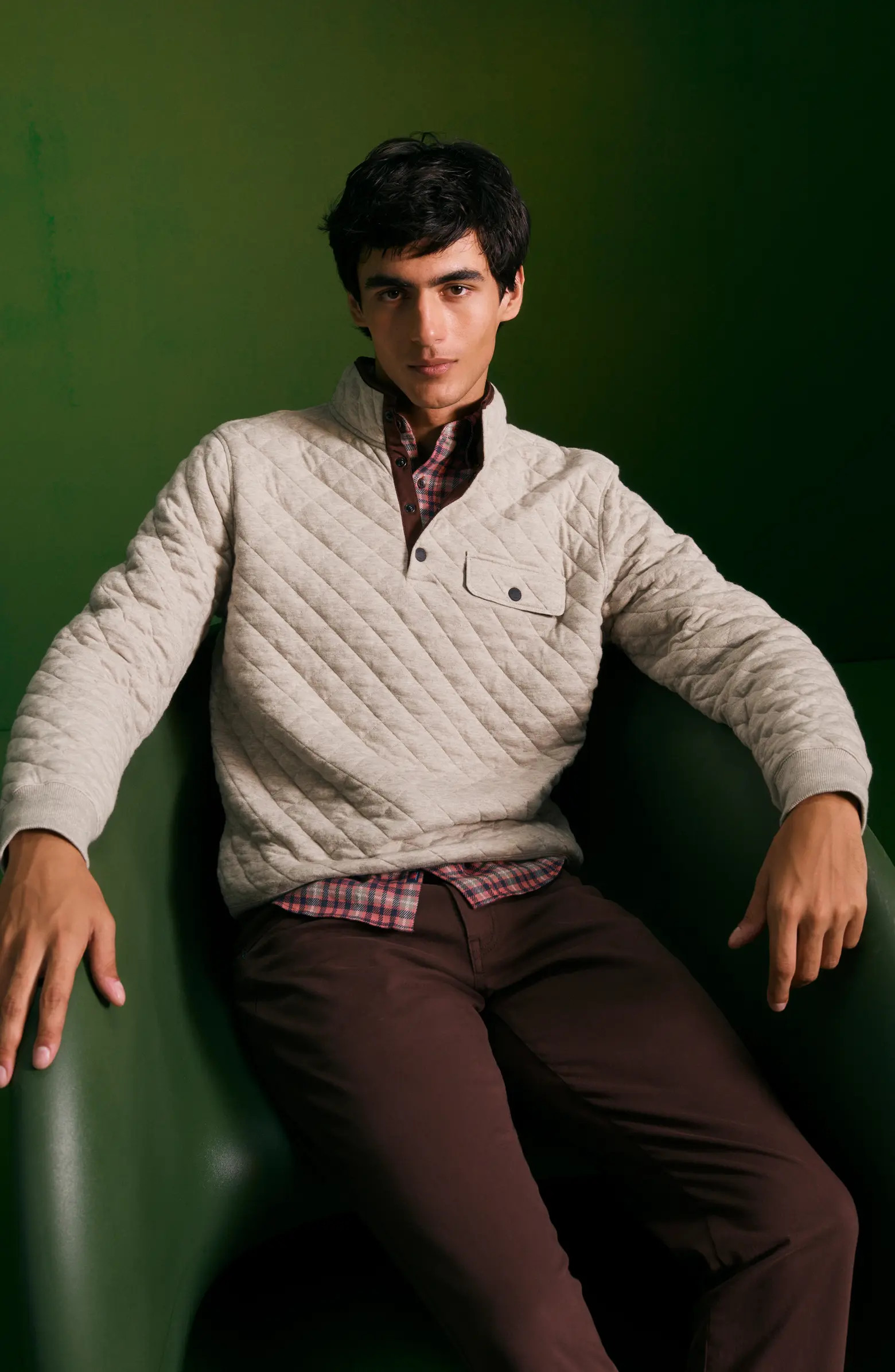 Brand Epic Quilted Fleece Pullover | Nordstrom