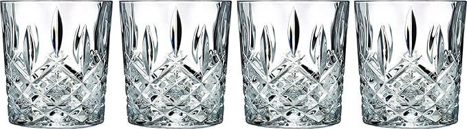 Marquis by Waterford Markham Double Old Fashion Set of 4, 11 oz, Clear | Amazon (US)