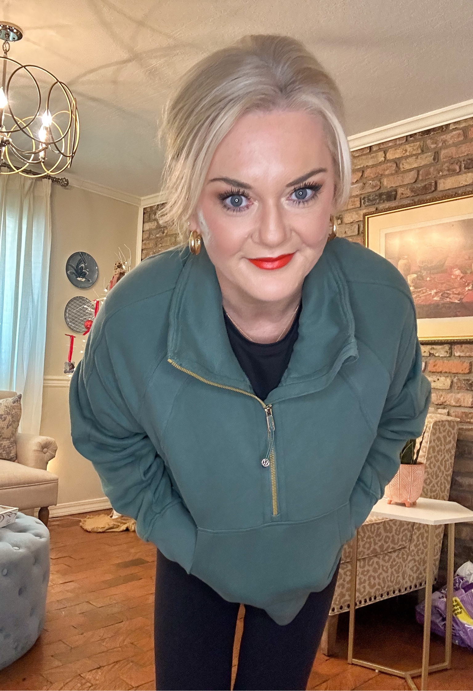 Lululemon Scuba! Gold trim & perfect color for fall! 

#LTKSeasonal #LTKfitness #LTKover40