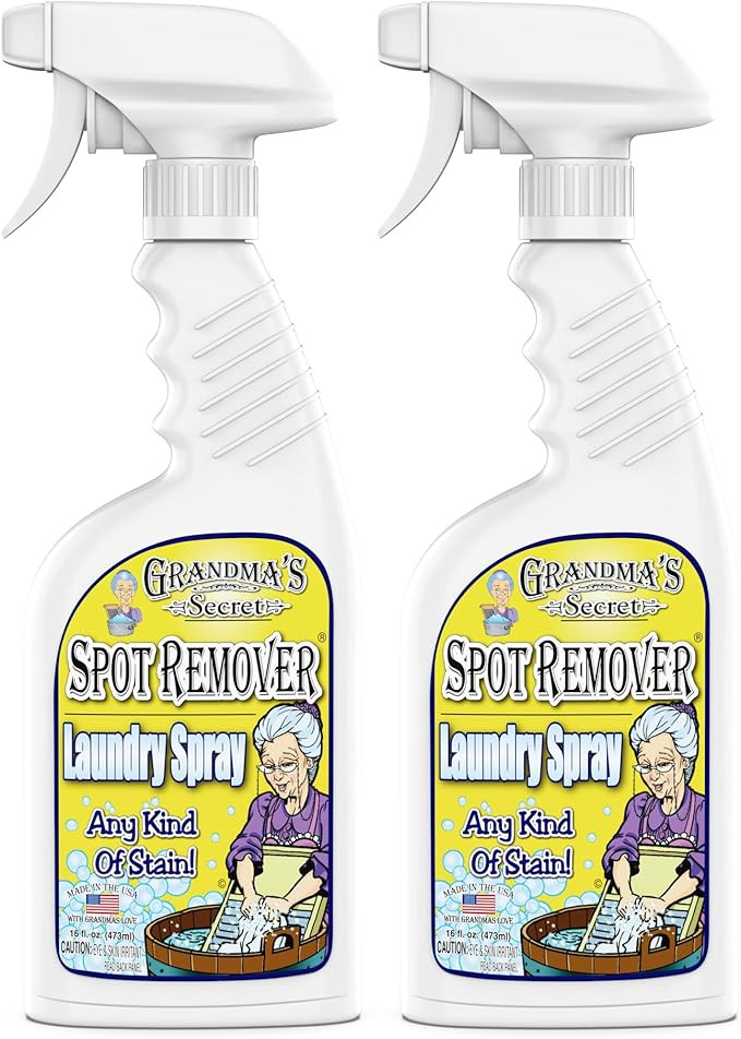Grandma's Secret Spot Remover Laundry Spray - Chlorine, Bleach and Toxin-Free Fabric Stain Remove... | Amazon (US)