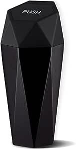 JUSTTOP Car Trash Can with Lid, Diamond Design Small Automatic Portable Trash Can, Easy to Clean,... | Amazon (US)