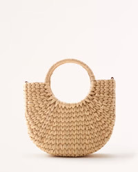 Structured Straw Basket Bag | Abercrombie & Fitch (US)