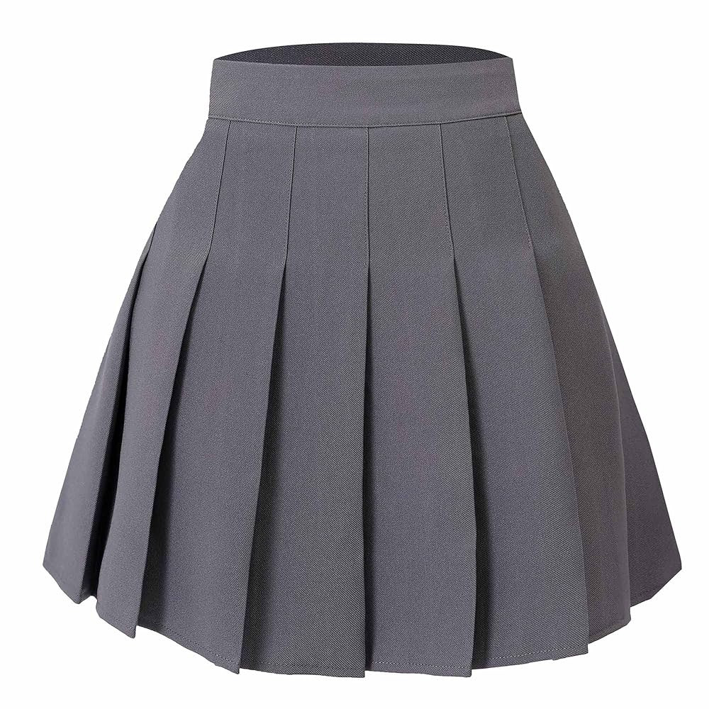 Hoerev Women Girls Short High Waist Pleated Skater Tennis Skirt | Amazon (US)