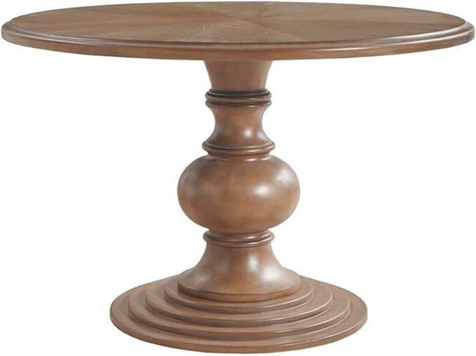 Madison Park Reclaimed Walnut Round Pedestal Dining Table MP121-1223 | Amazon (US)