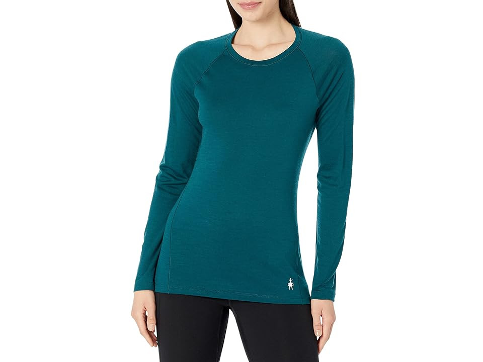Smartwool Classic All-Season Merino Base Layer Long Sleeve (Twilight Blue) Women's Clothing | Zappos