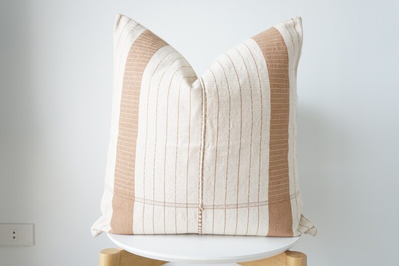 Brown Tribal Hemp Hand Woven Natural Dye Color Hmong Lumbar Pillow Cover | Etsy (US)