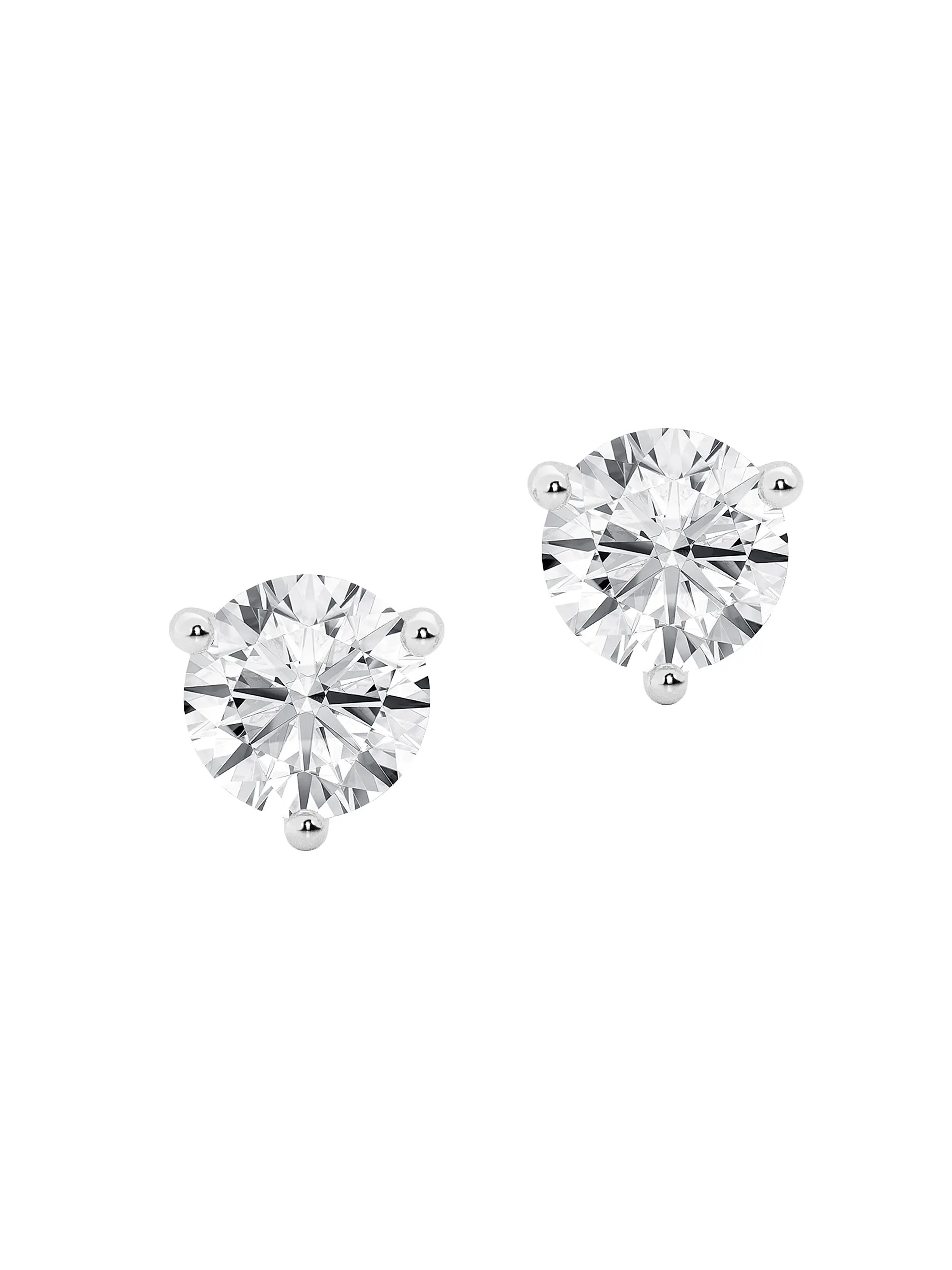14K Gold & Diamond Martini Stud Earrings/0.50-6.00 TCW | Saks Fifth Avenue