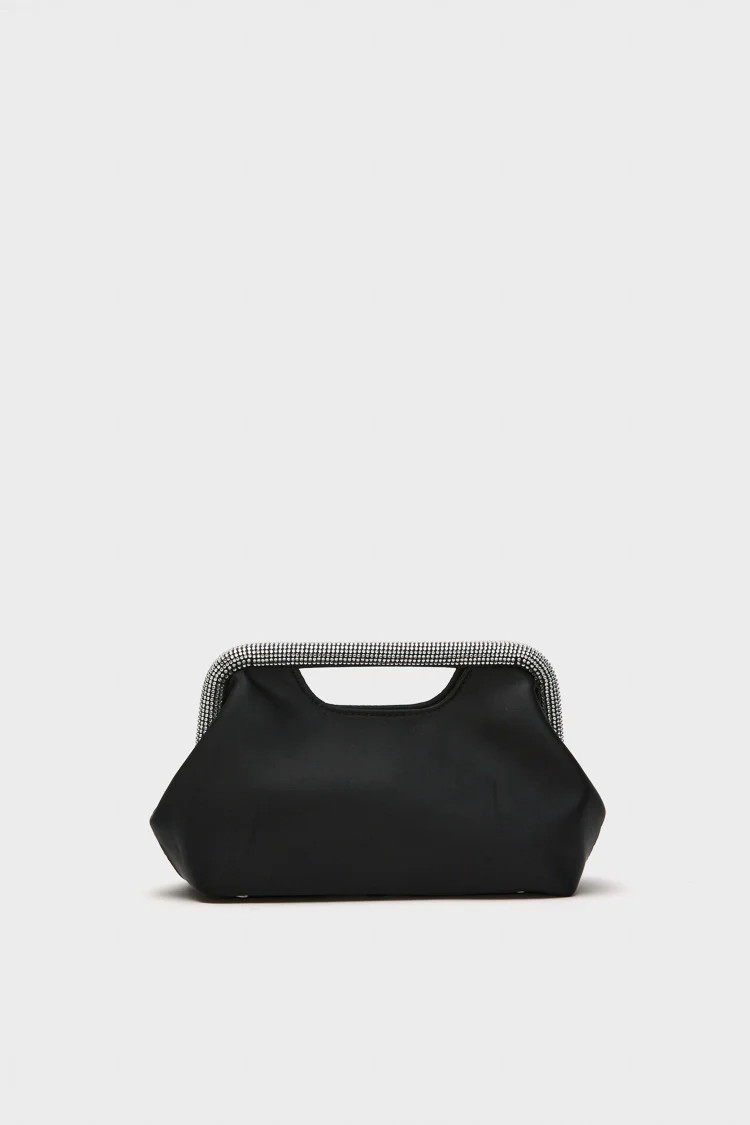 Black Eleanor Crystal Handle Bag | Tuckernuck (US)