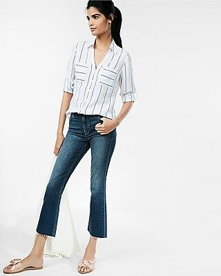 Slim Fit Stripe Portofino Shirt | Express