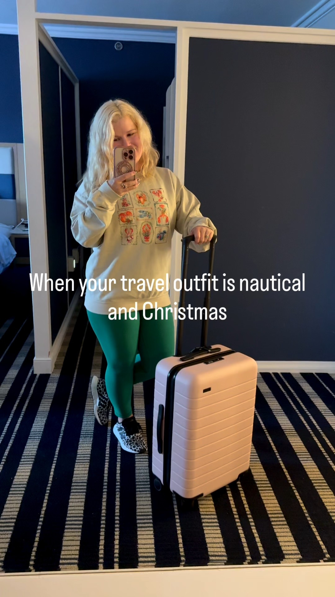 Winning🙌🏻🦞🎄
Especially when the drive is six and a half hours. 😅
How do you manage a long drive? 💗
#travelday #traveloutfit #nauticalandchristmas #fromnytomaine #anauticalchristmas

#LTKTravel #LTKdayinmylife #LTKPetite
