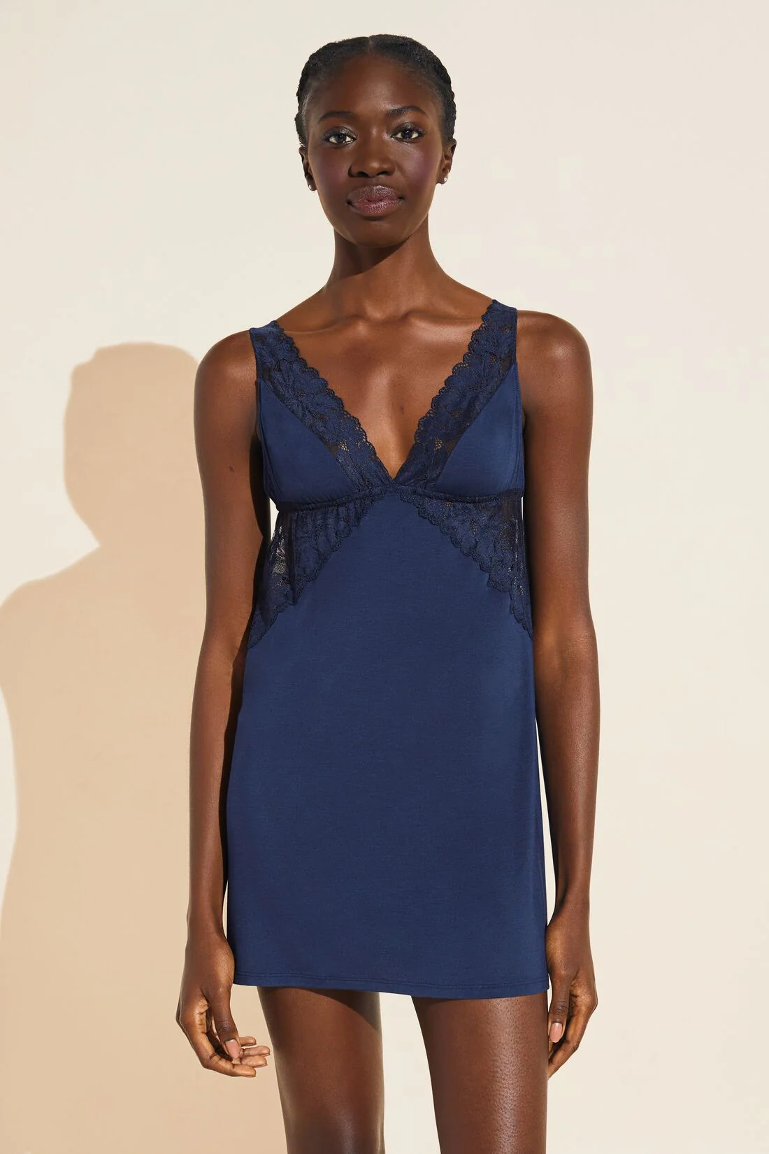 Rosalia TENCEL™ Modal Chemise - Navy | Eberjey