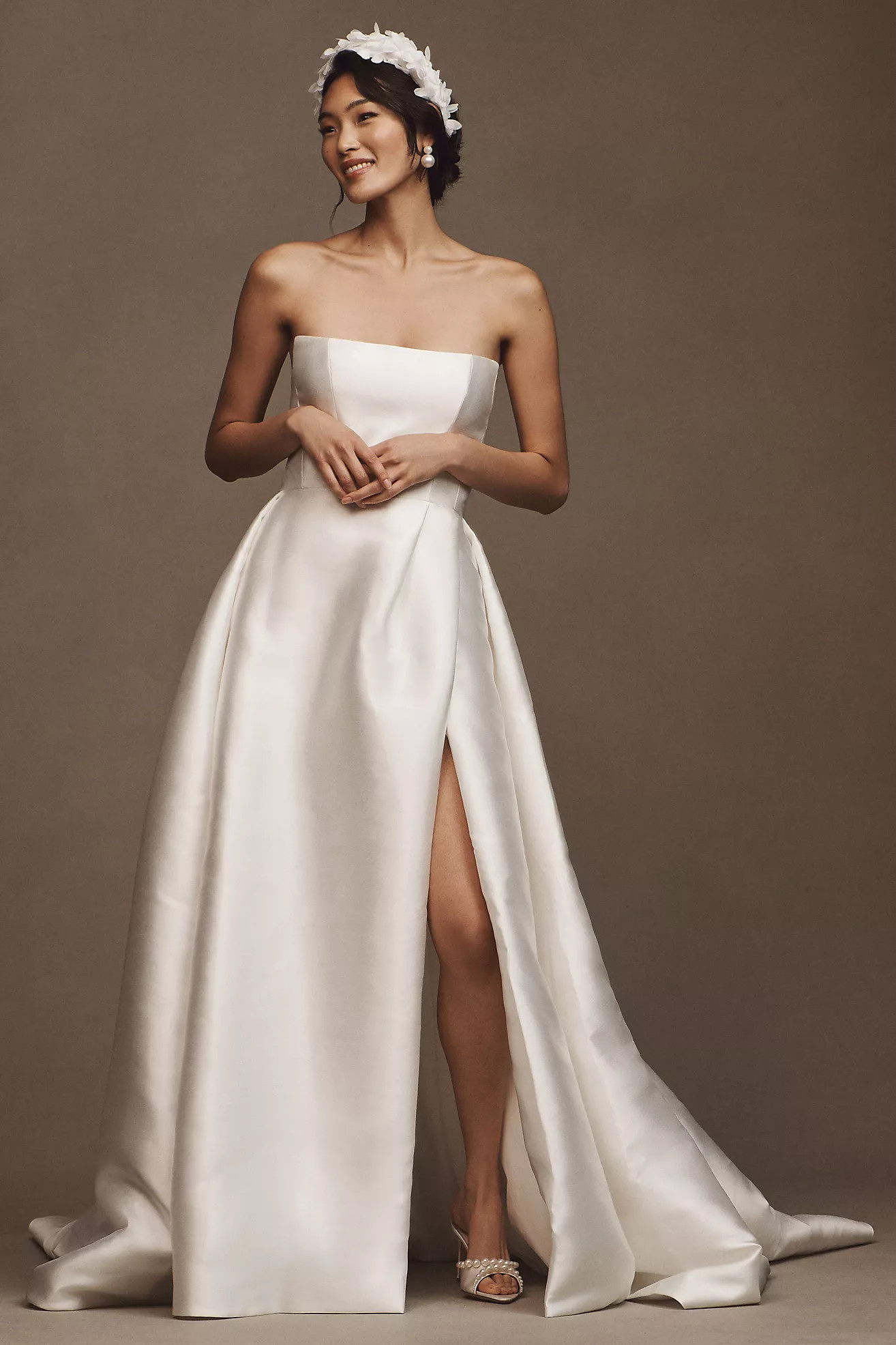 Jenny by Jenny Yoo Catherine Strapless A-Line Mikado Wedding Gown | Anthropologie (US)
