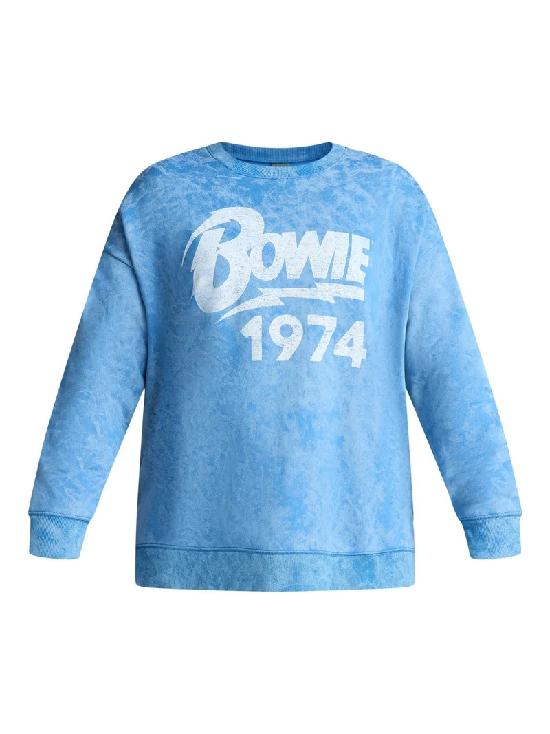 Terra & Sky Women's Plus David Bowie 1974 Graphic Sweatshirt with Long Sleeves, Sizes 0X-5X | Walmart (US)