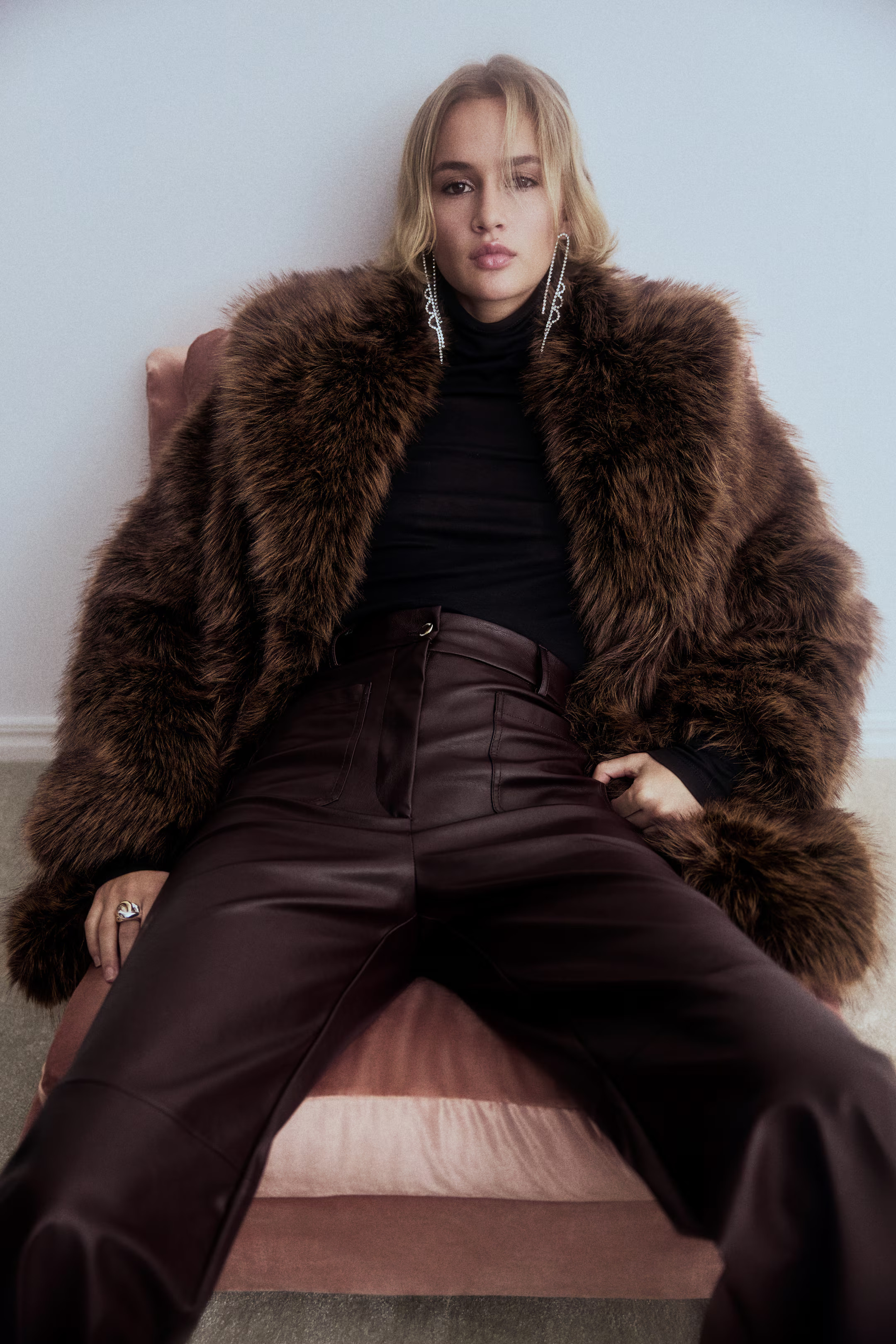 Flared coated trousers | H&M (UK, MY, IN, SG, PH, TW, HK)