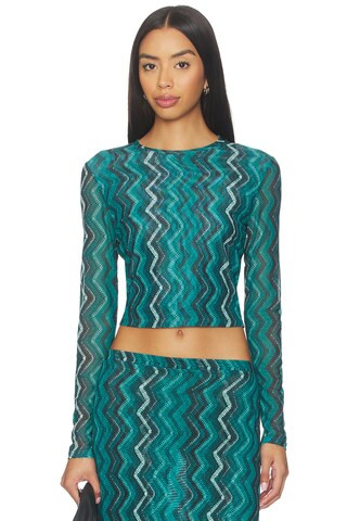 eywasouls malibu Sunny Top in Electric Wave Teal from Revolve.com | Revolve Clothing (Global)