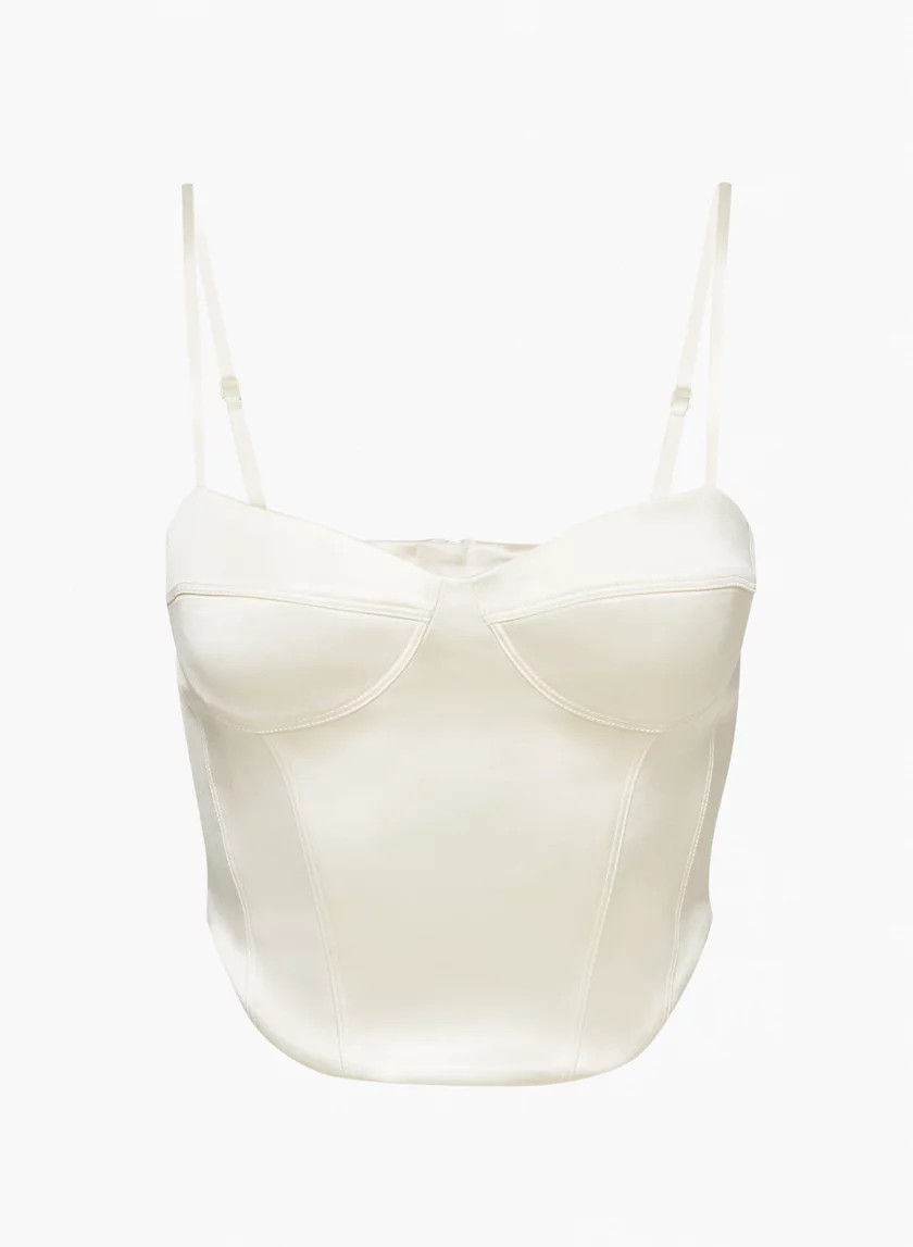 MINX SATIN BUSTIER | Aritzia
