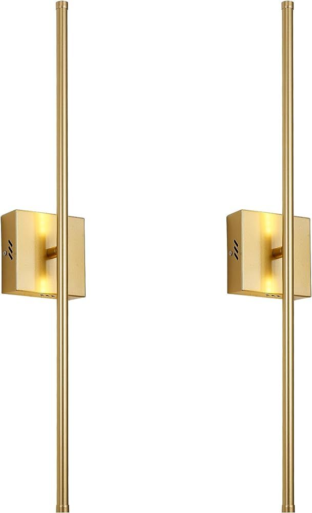 KARTOOSH Modern Wall Sconces Set of Two, Dimmable Hardwired Wall Sconces, 350° Rotate, LED Matte... | Amazon (US)