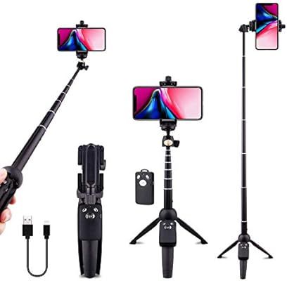 Selfie Stick Tripod Bluetooth, LATZZ 40 Inch Extendable Phone Tripod Monopod with Wireless Remote... | Amazon (US)