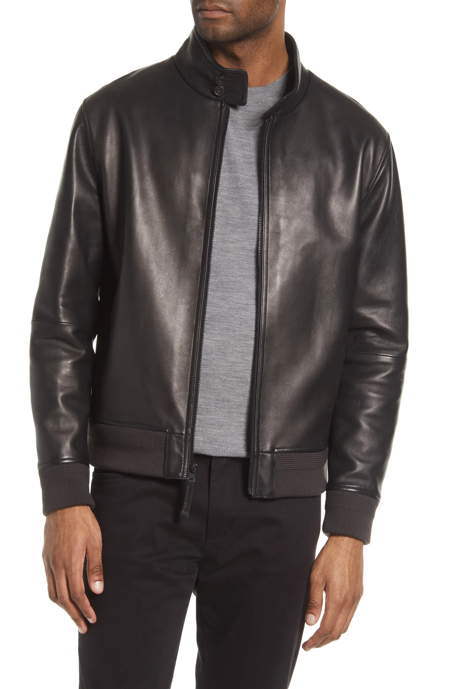Vince Harrington Leather Bomber Jacket | Nordstrom | Nordstrom
