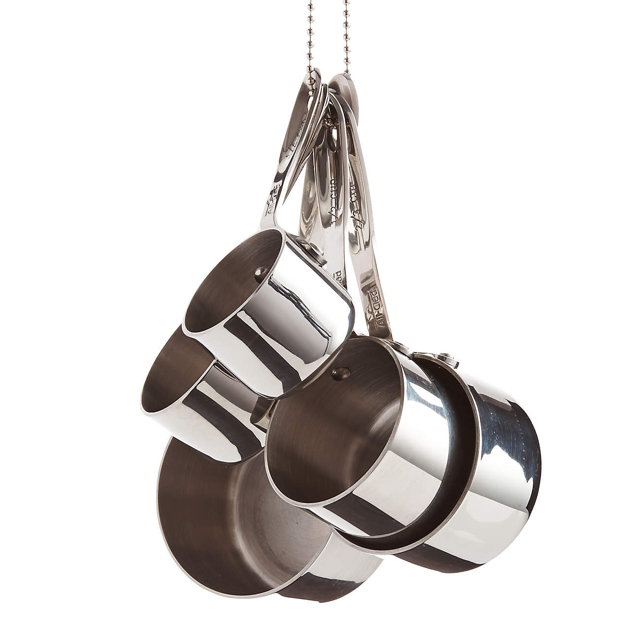 All-Clad Stainless Steel Dry Measuring Cups, Set of 5 + Reviews | Crate & Barrel | Crate & Barrel