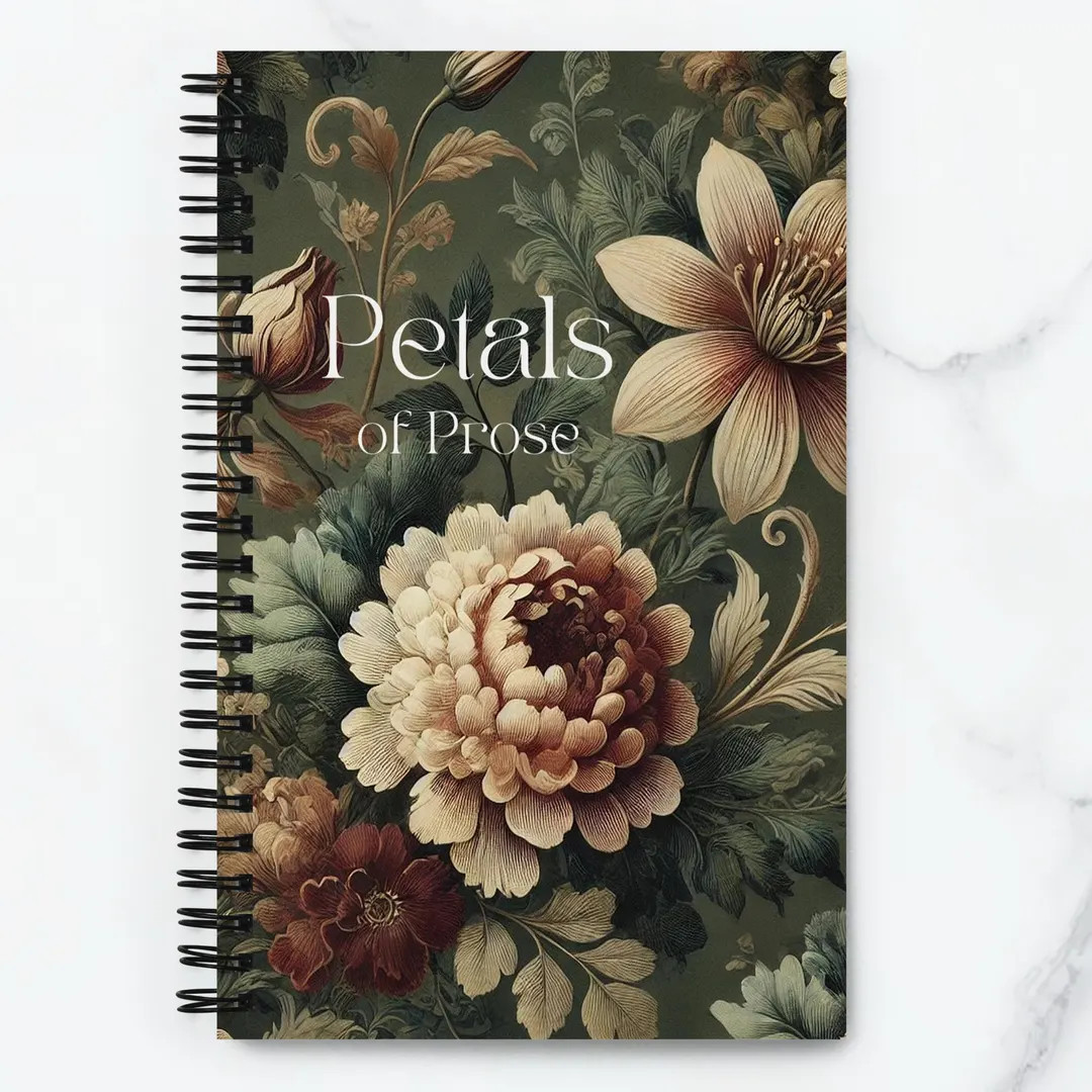 Petals of Prose Notebook - Etsy | Etsy (US)