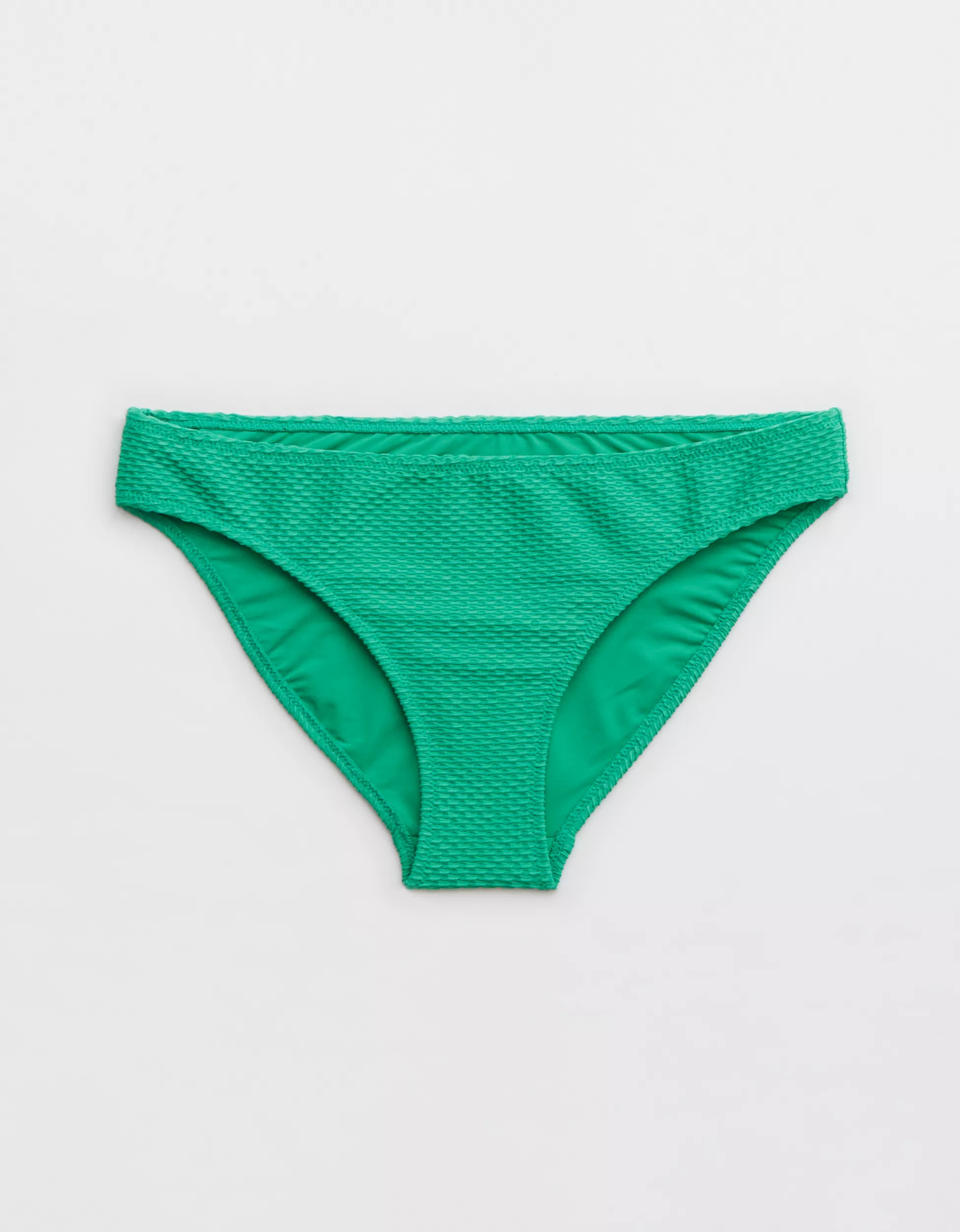 Aerie Jacquard Full Coverage Bikini Bottom | Aerie