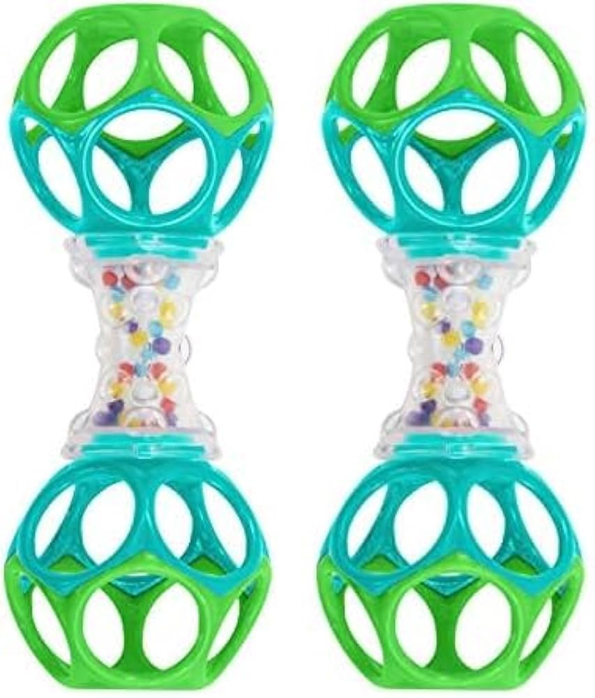 Bright Starts Oball Shaker Rattle Toy, Ages Newborn + (Pack of 2) | Amazon (US)
