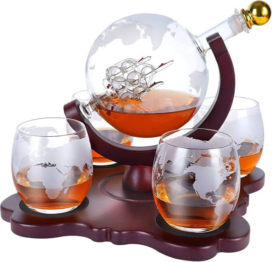 Oaksea Christmas Anniversary Unique Gifts for Men Him Husband Boyfriend Dad, Whiskey Decanter Set... | Amazon (US)