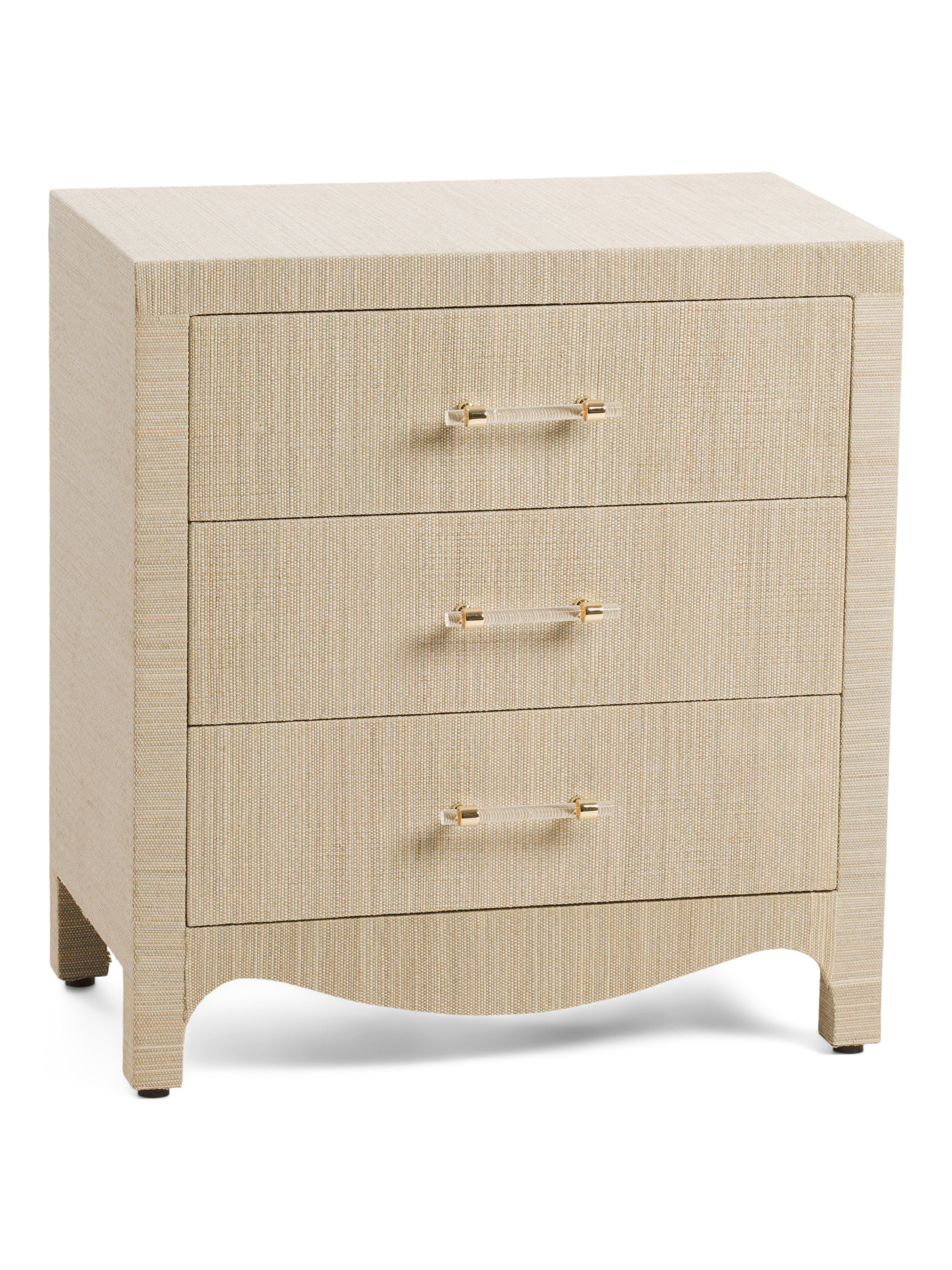 24x14x26 Three Drawer Wavy Bottom Accent Table | Bedroom | Marshalls | Marshalls
