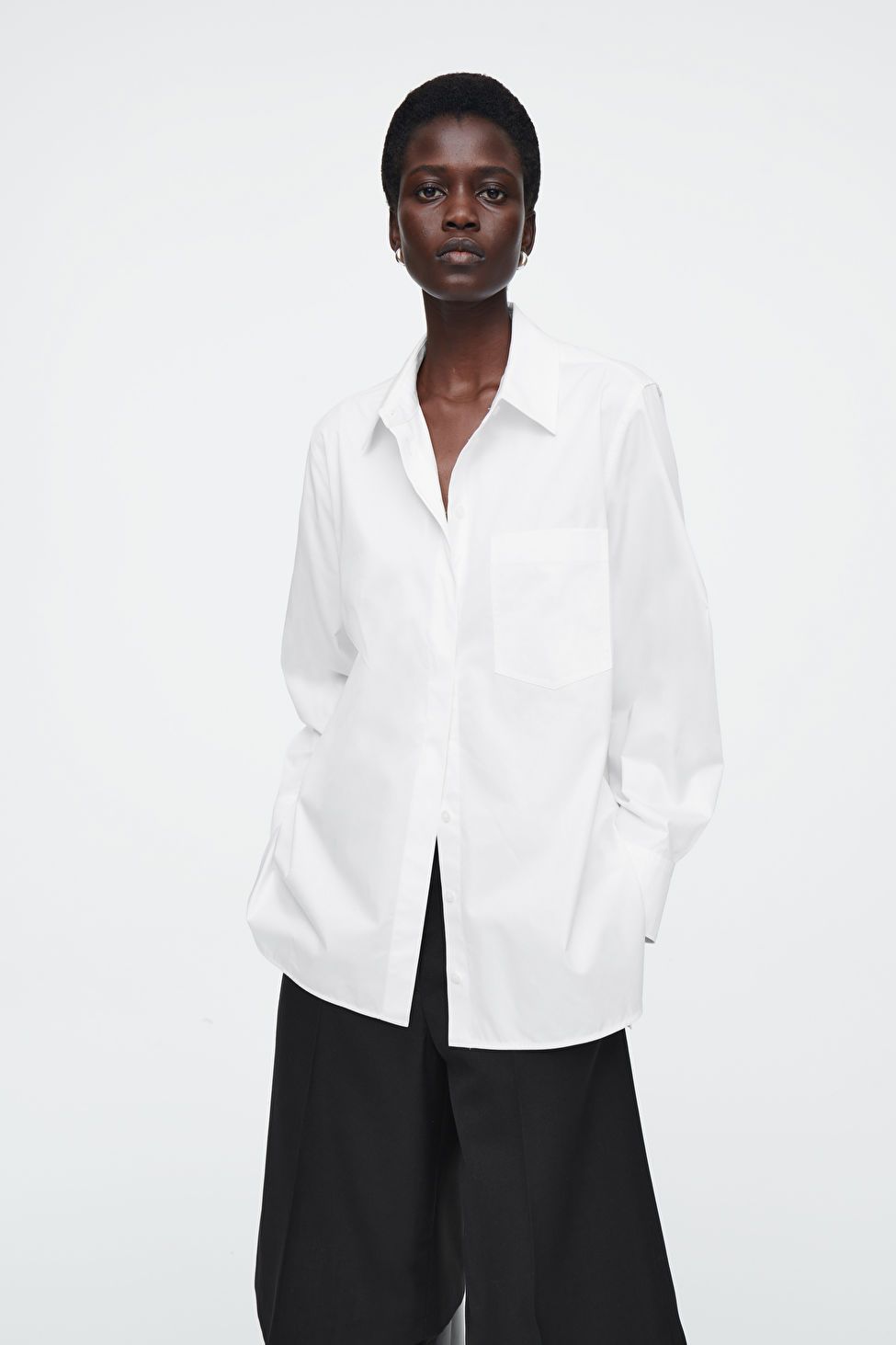 OPEN-SLEEVE SHIRT - WHITE - COS | COS UK