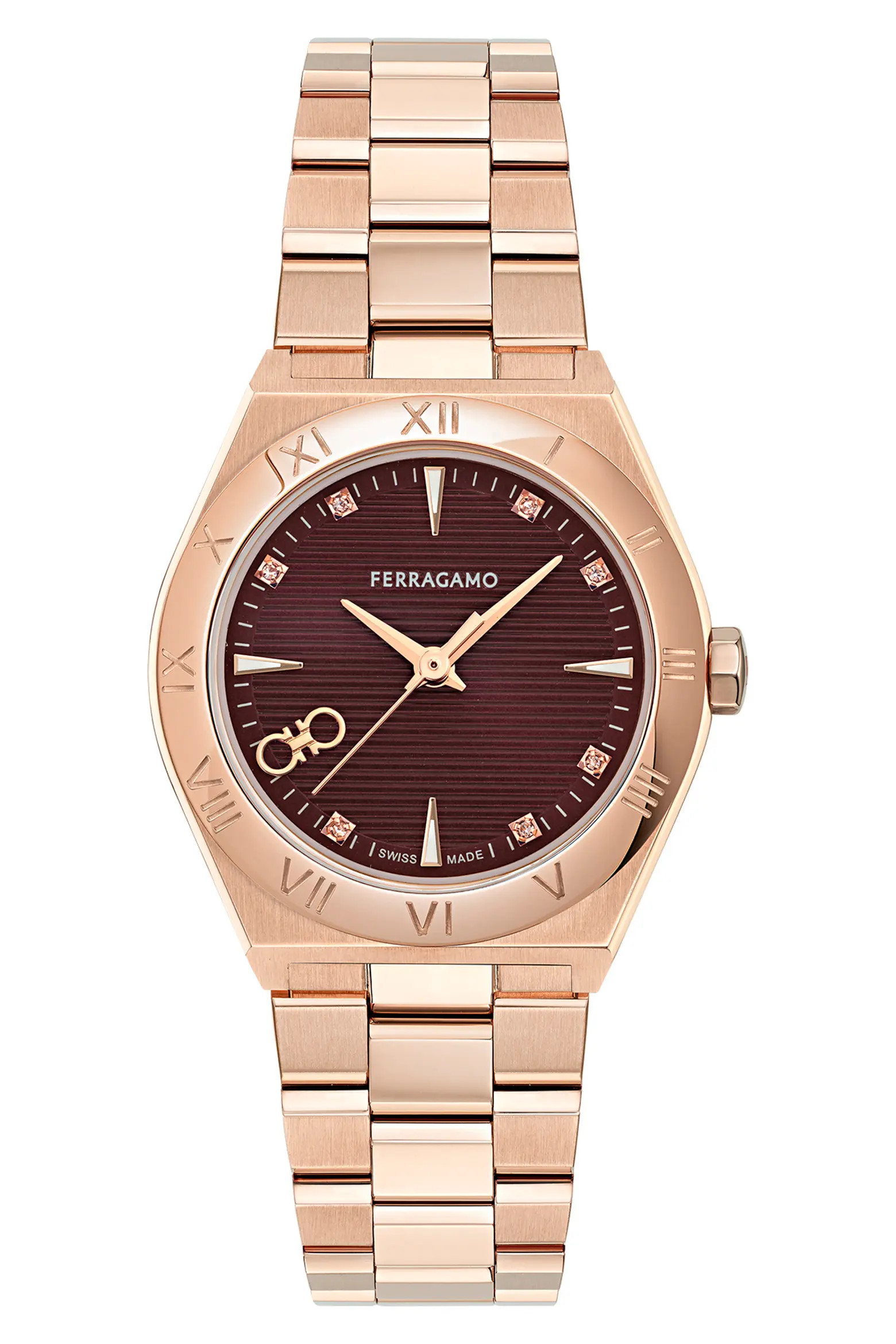 FERRAGAMO Vega Upper East 2 Diamond Bracelet Watch, 28mm (Women) | Nordstrom | Nordstrom