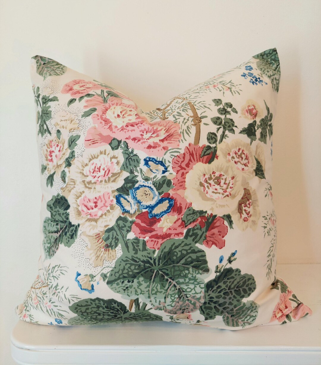 Lee Jofa Althea Poppy Sage Pillow Cover - Etsy | Etsy (US)