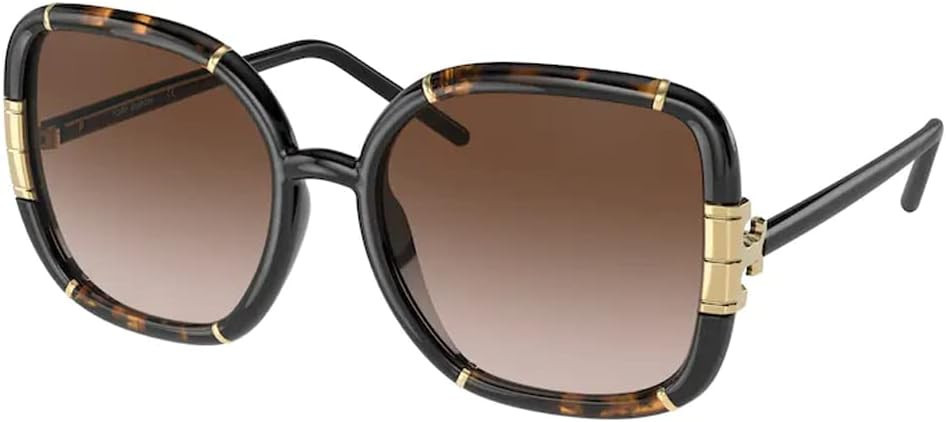 Tory Burch TY9071U Square Sunglasses for Women + BUNDLE With Designer iWear Eyewear Kit | Amazon (US)