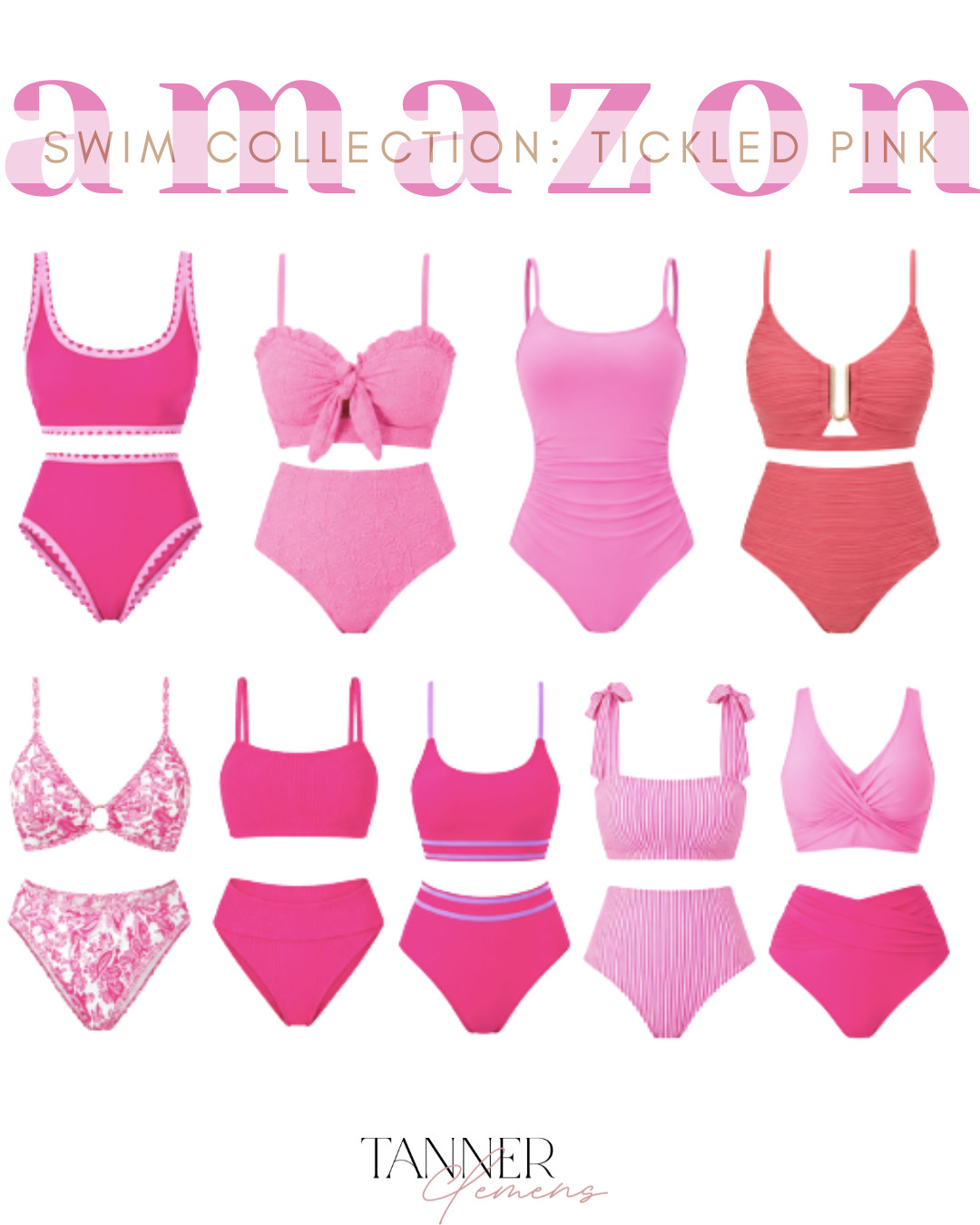 Tickled pink over these amazing PINK suits on amazon! How do you even choose? They all outdo each other!  

 #LTKxAbercrombie #LTKSwim #LTKTravel