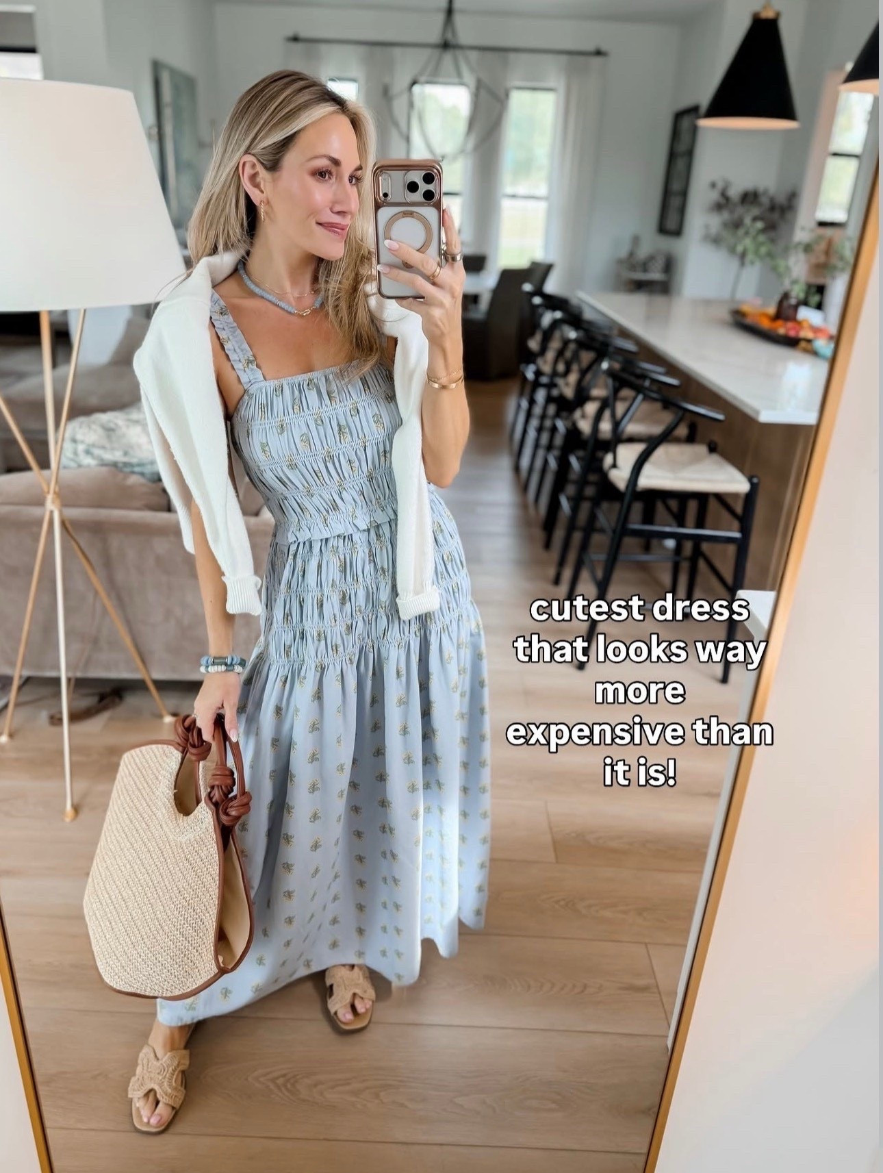 This dress from target is trending in for good reason! It has the prettiest waistline and floral print. It’s the perfect spring in summer event dress or it would be so cute style with sneakers and denim jacket for a dressed down look

#LTKgrwm #LTKootd #LTKPetite