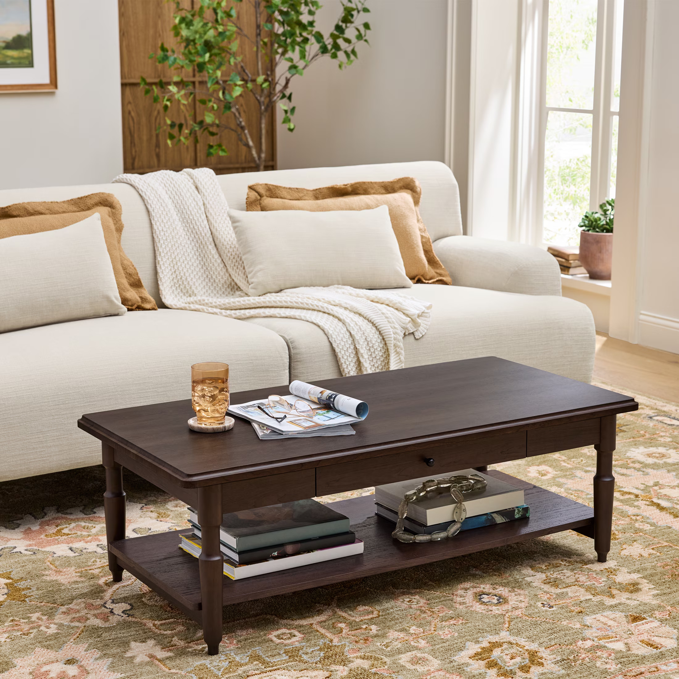 Better Homes & Gardens Ambrose Coffee Table, Coffee Bean Finish | Walmart (US)