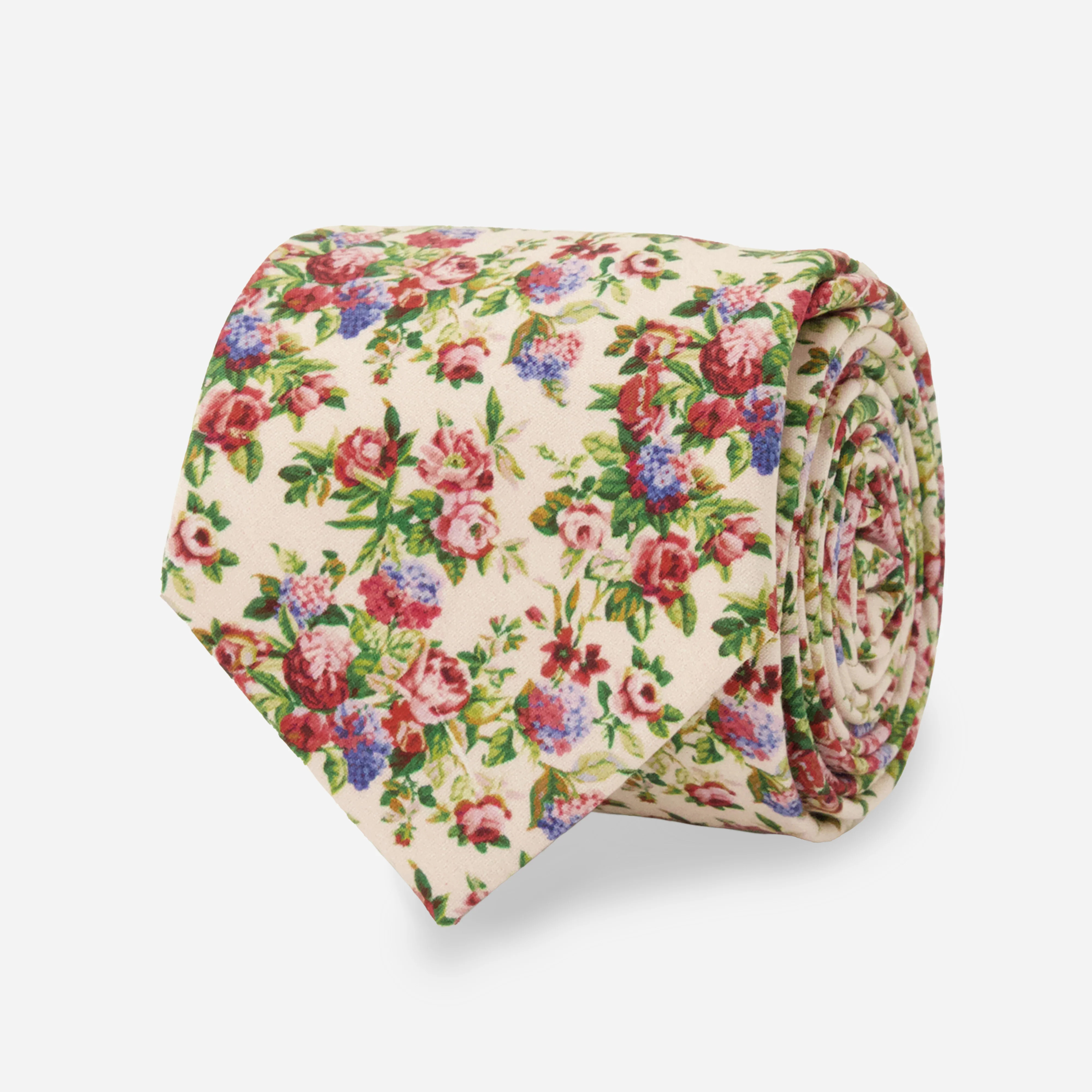 Laura Ashley X Tie Bar Pembrey Floral Light Pink Tie | Cotton Ties | Tie Bar | The Tie Bar