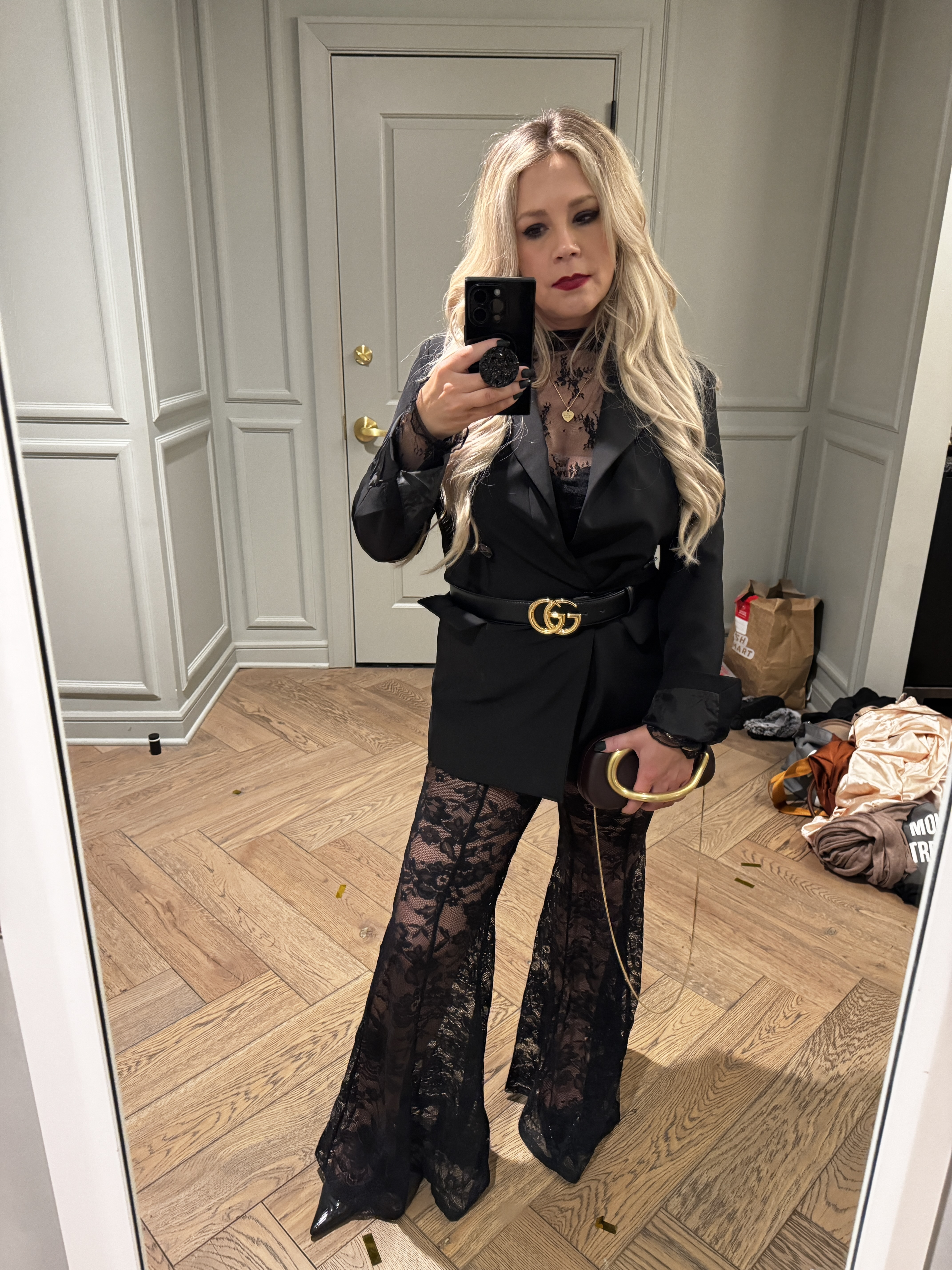 Lace bottoms have been my go-to party accessory detail since last year  

New Year’s Eve outfit, going out outfit, lace bell bottom pants, Holiday party outfit, holiday outfits women, Gucci belt, holiday accessories 

#LTKFindsUnder50 #LTKPetite #LTKgrwm